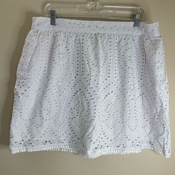 RyeGrass|A-Line|Skirt|100% Cotton|Elastic waistband|With Pockets - Picture 6 of 16